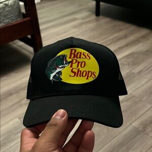 Bass Pro Shops Black Fishing Cap